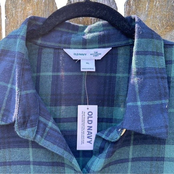 NWT Old Navy The Boyfriend Button Down Shirt Sz XL - Picture 3 of 8